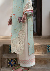Lawn - Alif - AJR Printkari 25 - PK#07 - Aqua
