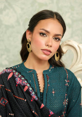 Winter - Sahar - Khaddar/Winter - Unstitched 25 - AW2-25-23 - Obsidian Green