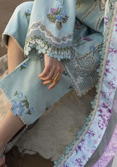 Lawn - Crimson - Flow - CF25#6A - Floral Crush