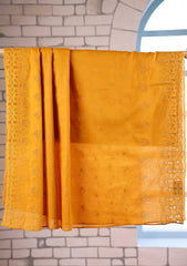Embroidered Lawn Summer Shawl D#47 - Golden