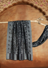 Pashmina Jamawar Scarf D#51 - Black