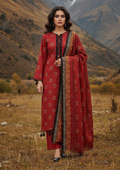 Winter - Riwaj - Printed Marina - 3 Pcs - Wool Shawl 25 - D#68