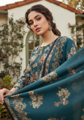 Winter - Riwaj - Printed Marina - 3 Pcs - Wool Shawl 25 - D#62