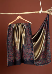 Pashmina Zari Jamawar Shawl D - 46 - N Blue