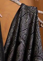 Pashmina Jamawar Ari Work Shawl D#03 - Black