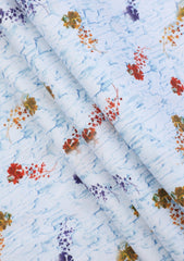 Elite Men Yarn Count Selvage Check Satin Cotton Fabric - R Sky