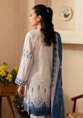 Lawn - Sahar - Selene Premium - 3 Pcs - SSP#02 - SAPPHIRE PETAL