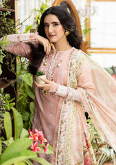 Lawn - Elaf Premium - E.Craft - Chikankari - EEC-1A FOREVER BLUSH