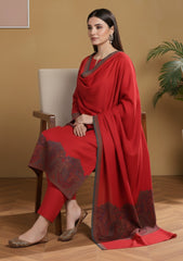 Winter - Riwaj - Pashmina Jamawar Suit - Patch Work - D#09 - Multi