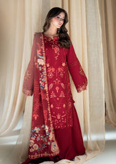 Winter - Coral - Rangrez The Linen Edit 26 - CRA#03-A - Afsana