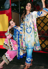Lawn - Mushq - Hemline - La Dolce - Prints Vol-2 - HUN25#6B - FLORAL PARADISE