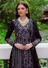 Winter - Marjjan - Bella 25 - Embroidered Karandi - MWK#39 B - BLACK