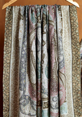 Pashmina Qalamkari Jaaldar Ari Work Shawl D#12 - Multi