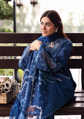 Lawn - Sardinia - Embroidered Eid Edit 26 - SC#1706 - Terrace Blue