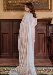 Lawn - Sahar - Festive Chikankari - CK-25-V1-03 - Pastel Rose