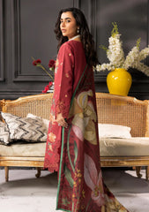Winter Collection - Rang Rasiya - Carnation Khaddar Shawl - Amala - D#03