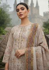 Winter - Riwaj - Printed Marina - 3 Pcs - Wool Shawl 25 - D#71