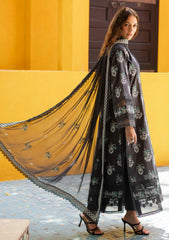 Lawn - Marjjan - Seraya - Embroidered 25 - MBL#21-B - CHARCOAL GREY
