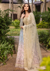 Lawn - Faiza Saqlain - Zinnia Luxury 25 - Freesia