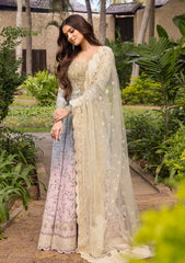 Lawn - Faiza Saqlain - Zinnia Luxury 25 - Freesia