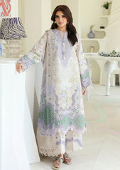 Lawn - Roheenaz - Petals In Print 26 - RUNSS#908 - White Camellia