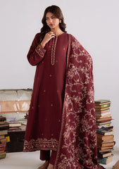 Winter - Cross Stitch - Khaddar Unstitched 25 - KAR#103 - WOVEN ELEGANCE