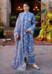 Lawn - Cross Stitch - Eid Edit 26 - LWN#103 - ETHNIC BLUE