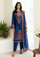 Lawn - Deyar - Iris - Luxury 25 - LD006 - Royal Blue