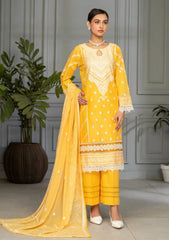 Lawn - Azam Arts - Saffron Premium 25 - D#1704