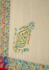 Pashmina Kashmiri Work Shawl D - 01 - D Skin