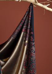 Pashmina Zari Jamawar Shawl D - 46 - N Blue