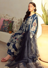 Lawn - Marwat Textiles - Gulmina - Unstitched 25 - D#04 - Blue Orchid