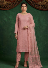 Formals - Riwaj - Fancy Net - 2 Pcs Suit - CND#04 - T Pink
