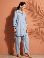 Pret - Moven - Collared Tunic Set - Sky Blue