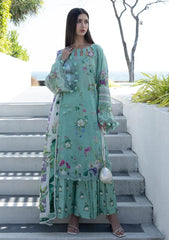 Lawn - Elaf Premium - Santorini Prints 26 - EPN#07A - TEAL ME