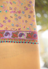 Pashmina Ari Work Shawl D - 158 - PEACH