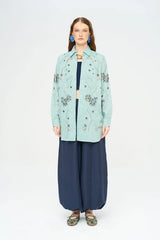 Pret - Moven - Beaded Oversize Shirt - Green