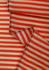 Elite Men Silk Stripe Unstitched Waistcoat Fabric