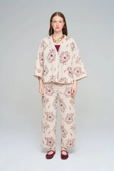 Pret - Moven - Shirt with Floral Embroidery and Sequin Details - Skin