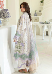 Lawn - Roheenaz - Petals In Print 26 - RUNSS#908 - White Camellia