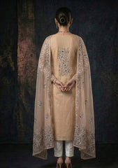 Formals - Riwaj - Fancy 26 - Chikankari & Mukesh - 2 Pcs - D#01 - L Peach