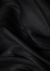 Elite Men Raw Silk Fabric - Black