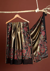 Pashmina Zari Jamawar Shawl D - 61 - Black