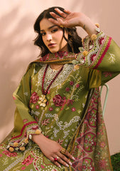 Lawn - Mahnur - Dahlia - Luxury 25 - D#08 - Saage