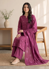 Winter - Rubaaiyat - Pashmina Embroidered 26 - D#09 - Pink