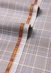 Cerruti Oxygen Fabric Super 130's Wool Check D#01 - Light Fawn