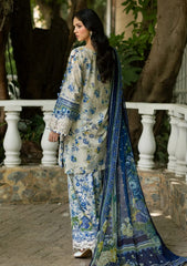 Lawn - Elaf Premium - Signature Embroidered 26 - Vol II - ESG#08B - CELINE