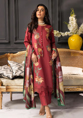 Winter Collection - Rang Rasiya - Carnation Khaddar Shawl - Amala - D#03