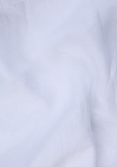 Italy Thomas Mason Selvage Texture Linen Fabric - White