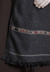 Men Shawls - Wool Shawls - D#395 - Charcoal